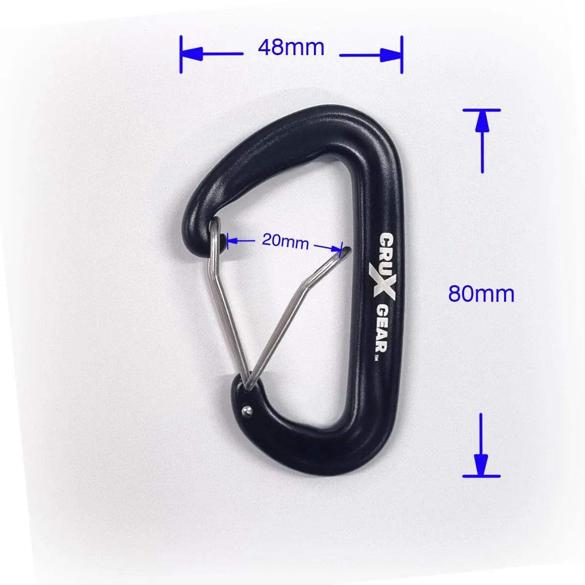 Carabiner 12Kn wiregate - Crux Gear
