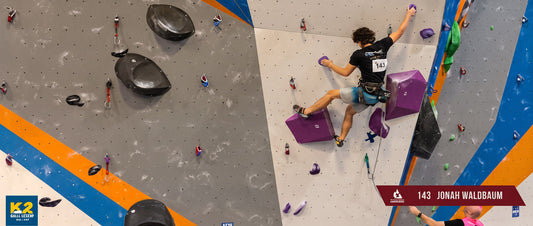Jonah climbing in Lead finals 2026