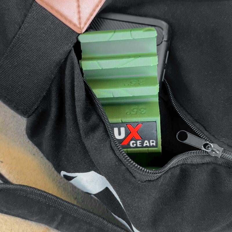 Crux Gear Phone Stone fits in a bag